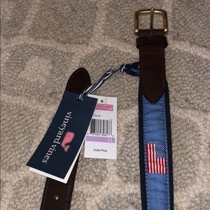 American flag vineyard vines belt